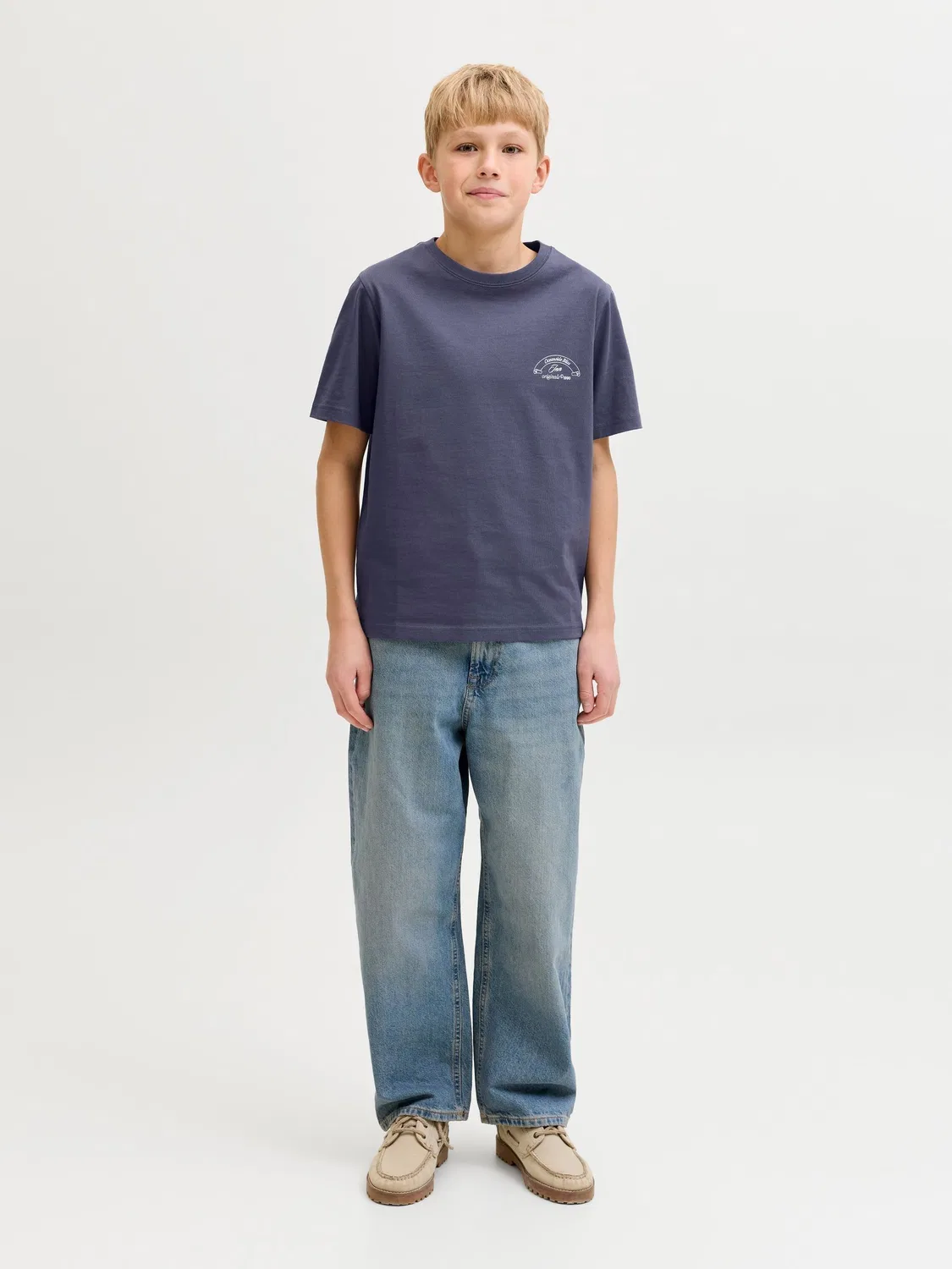 Футболка с фотопринтом, Jack & Jones Junior, синяя — фото 4