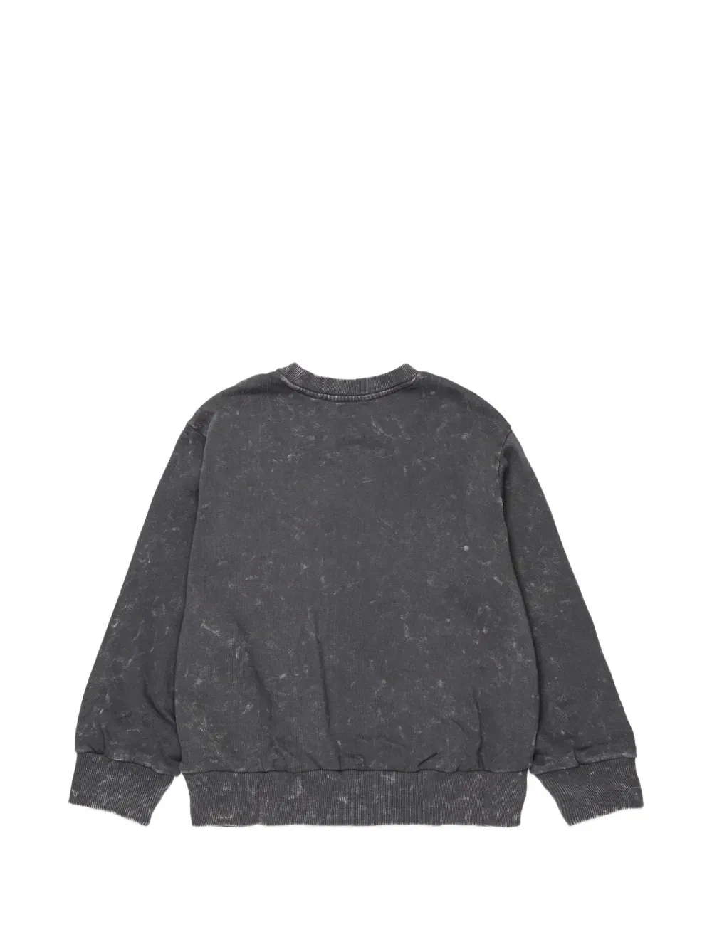 Свитер с логотипом и эффектом вытравленной ткани Diesel Kids, серый — фото 2