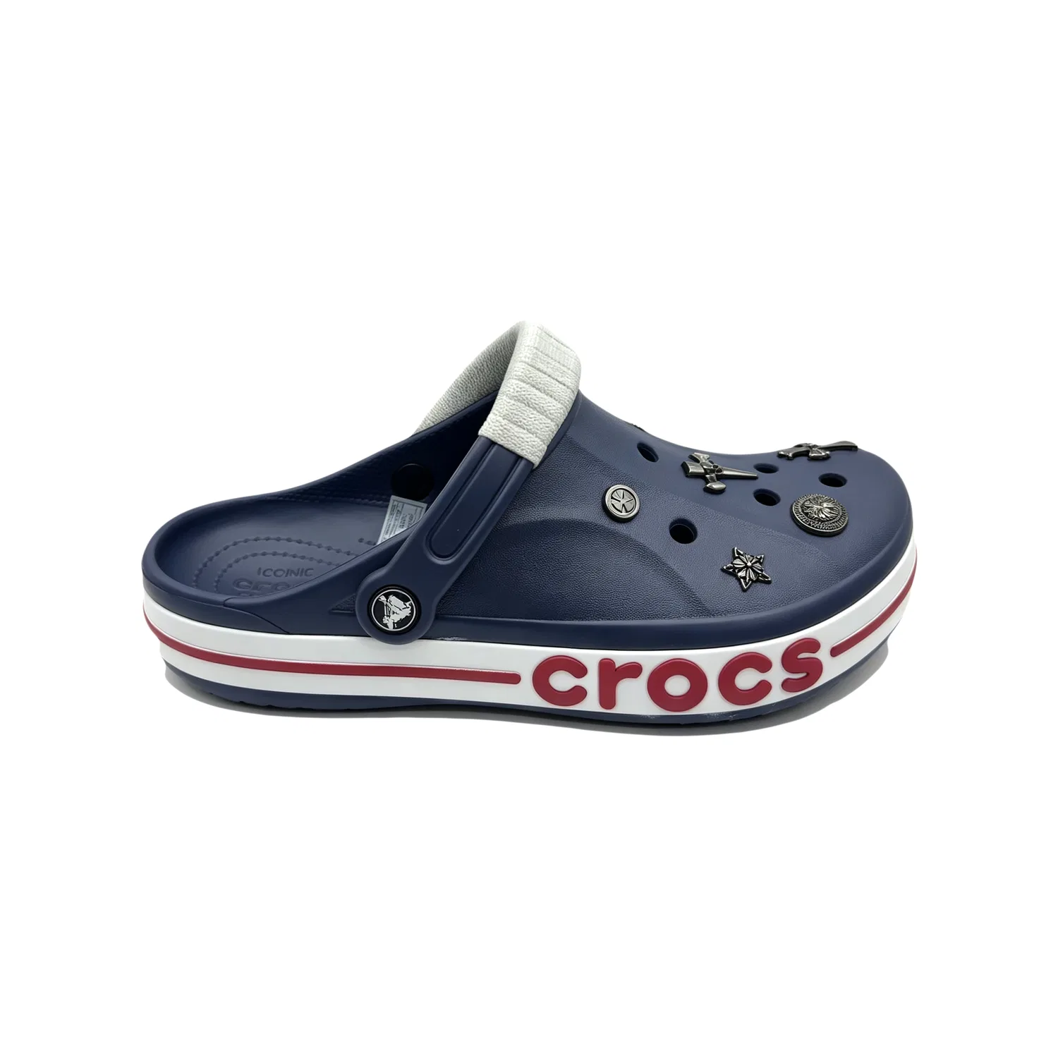 Детские сабо Bayaband Clog Clogs Crocs, Navy Blue — фото 3