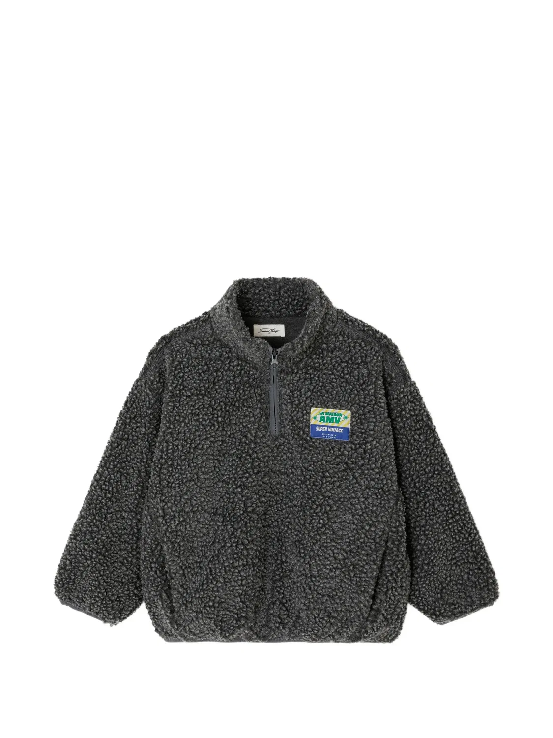 Толстовка Hoktown с эффектом овчины American Vintage Kids, серый