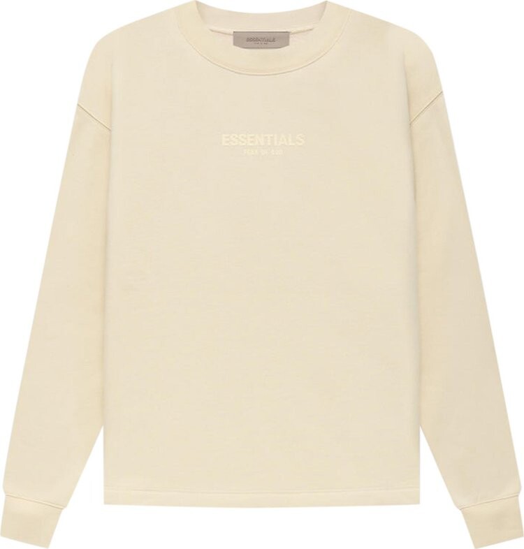 Толстовка Fear of God Essentials Relaxed Crewneck 'Egg Shell', кремовый — фото 2