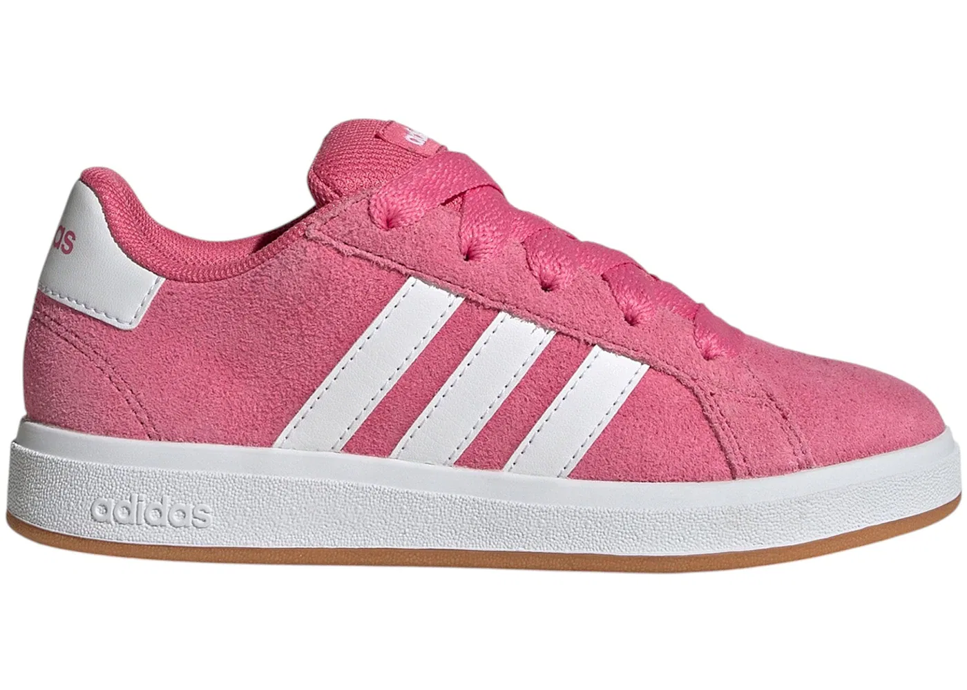 Детские кроссовки Lifestyle с низким профилем Adidas Grand Court 00s, Pink Fusion Cloud White Gum