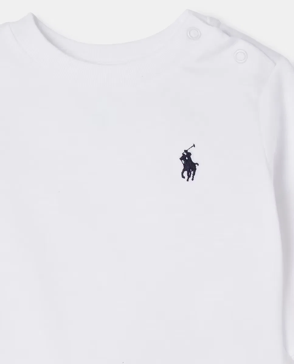 Детская футболка из хлопка, Unisex, Polo Ralph Lauren, белый — фото 3