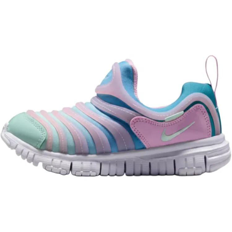 Детские повседневные кроссовки из кожи и текстиля Nike Dynamo Free, Pink Blue Green