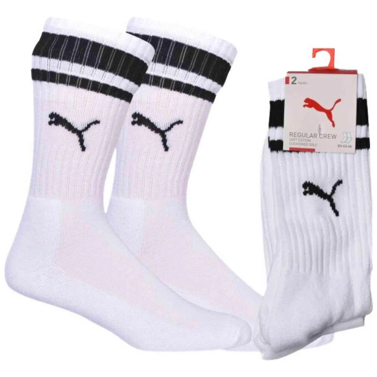 Детские носки Heritage Stripe Puma, Weiss — фото 4