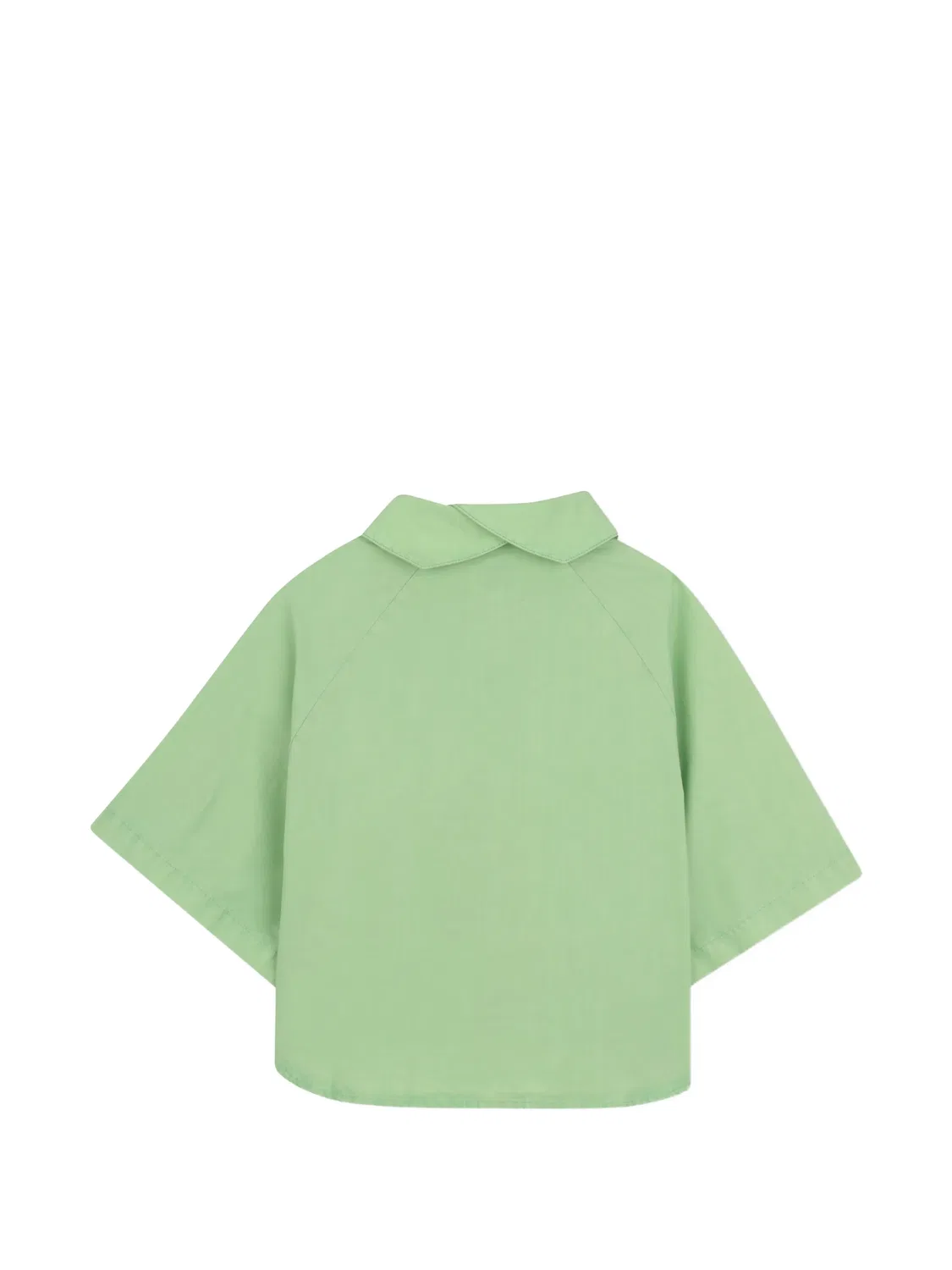 Рубашка с короткими рукавами из поплина Kenzo, зеленый — фото 3