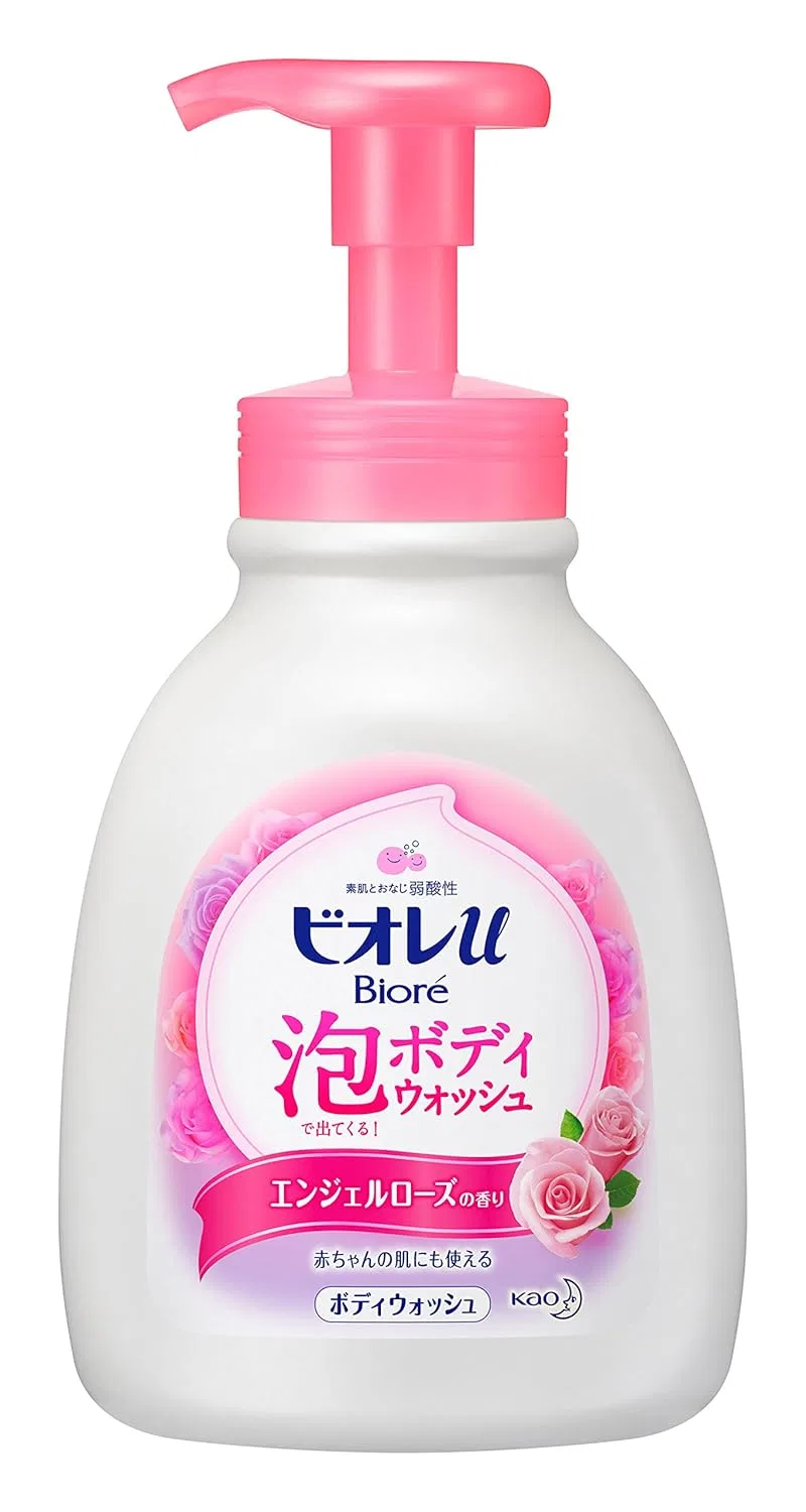 Пенка для душа Biore u, 600 мл, Rose
