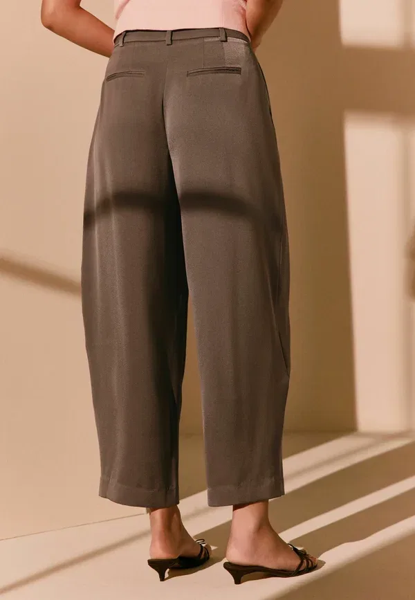 Брюки сатиновые Trousers Next, коричневый — фото 3