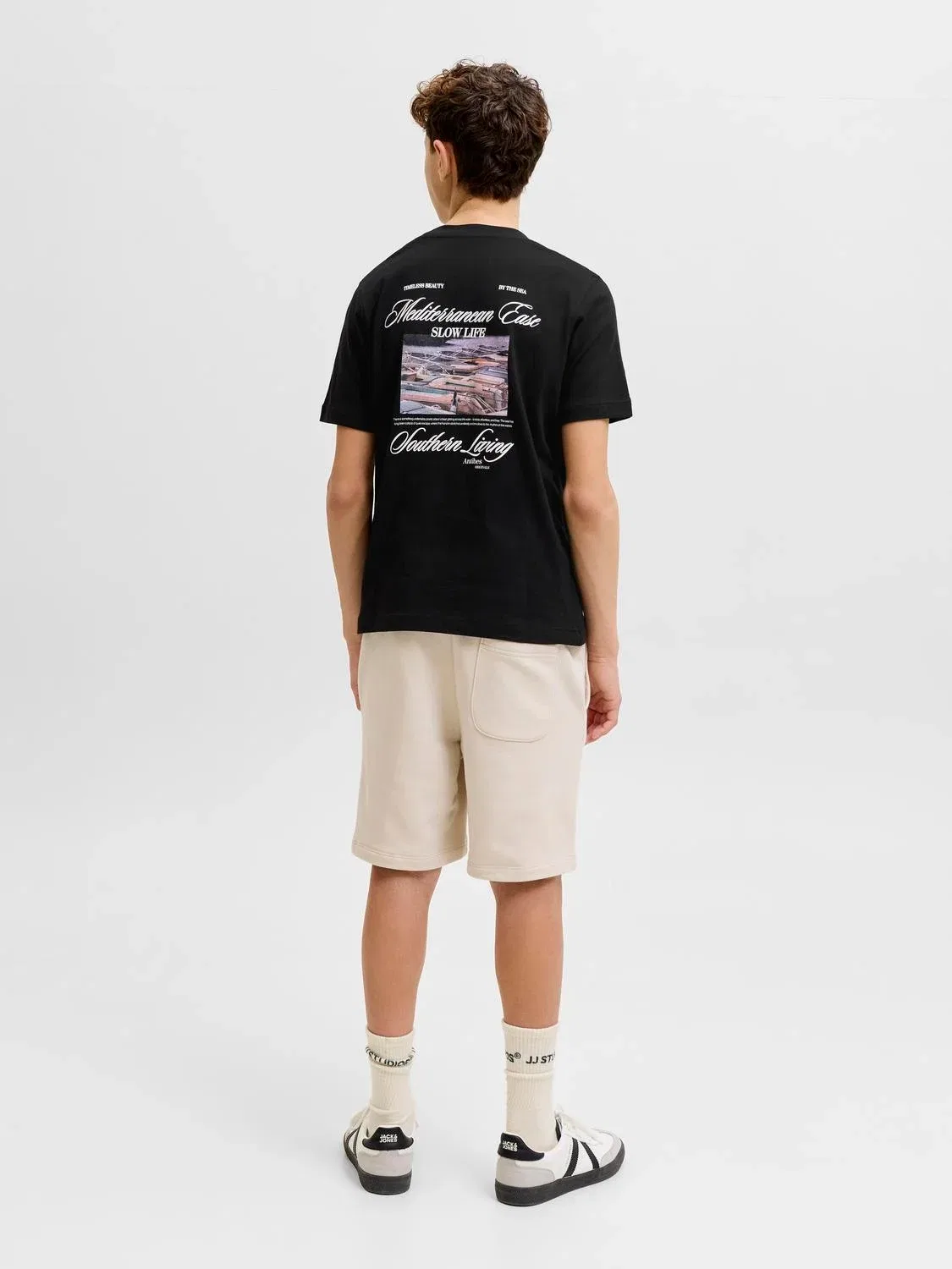 Футболка с принтом JACK & JONES Junior, черный — фото 4