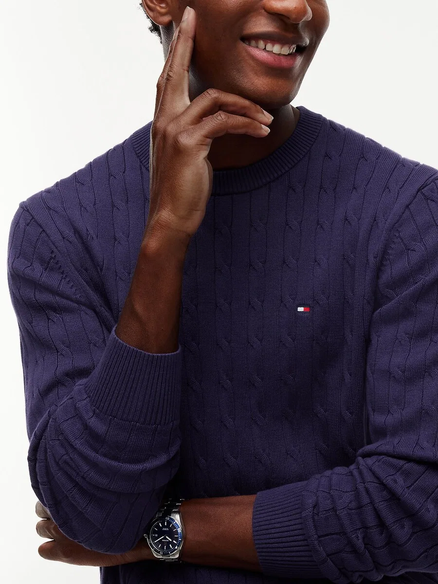 Свитер TOMMY HILFIGER цвета баклажана — фото 3