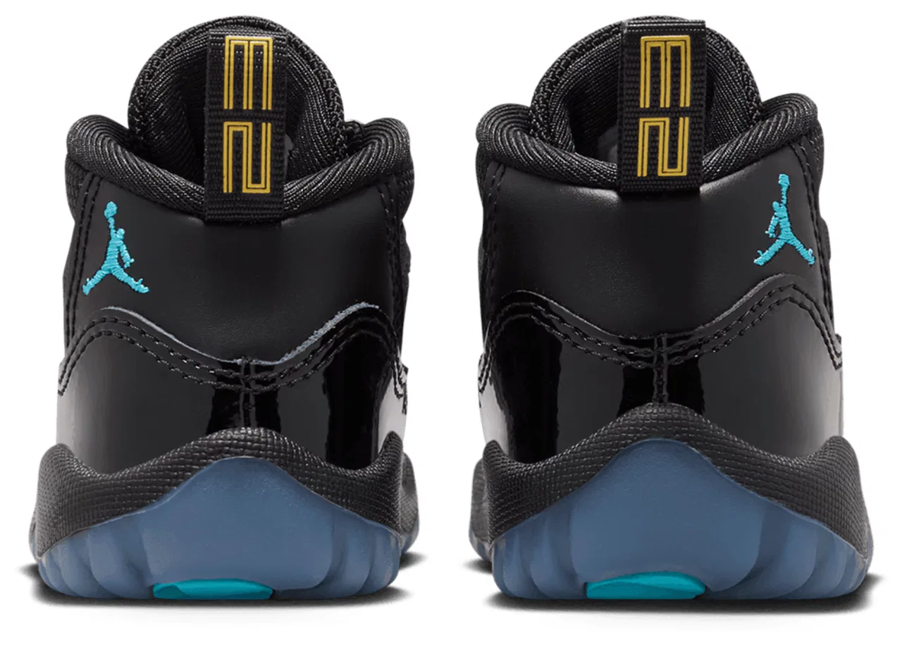 Кроссовки для мальчиков Retro 11 Jordan, цвет Black/Black/Gamma Blue — фото 3
