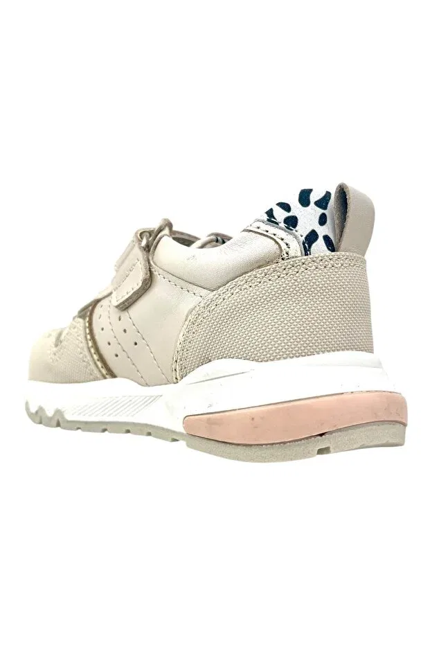 Детские туфли для девочек из натуральной кожи Nubebe, Beige — фото 3