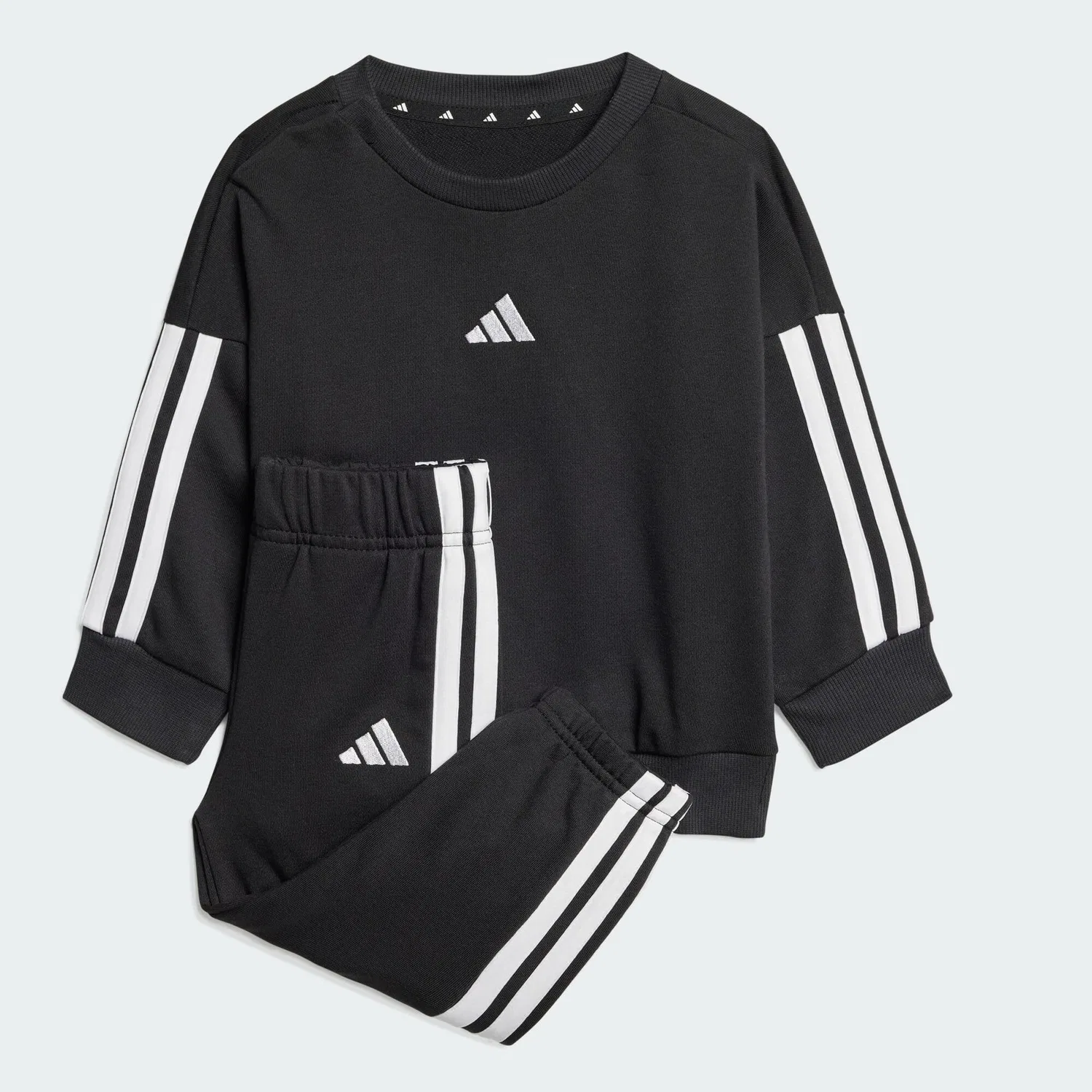 Детский спортивный костюм Essentials Kids Adidas, Schwarz Weiss Schwarz — фото 3