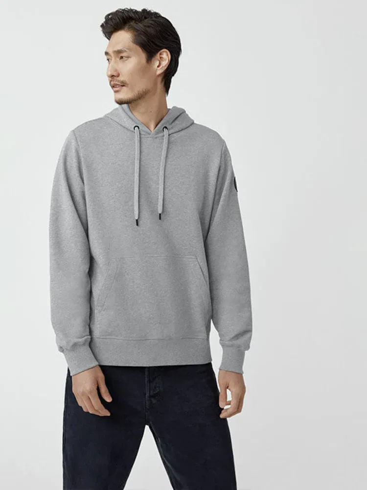 Футболка с длинным рукавом, худи, модель Black Disc CANADA GOOSE, Charcoal Gray