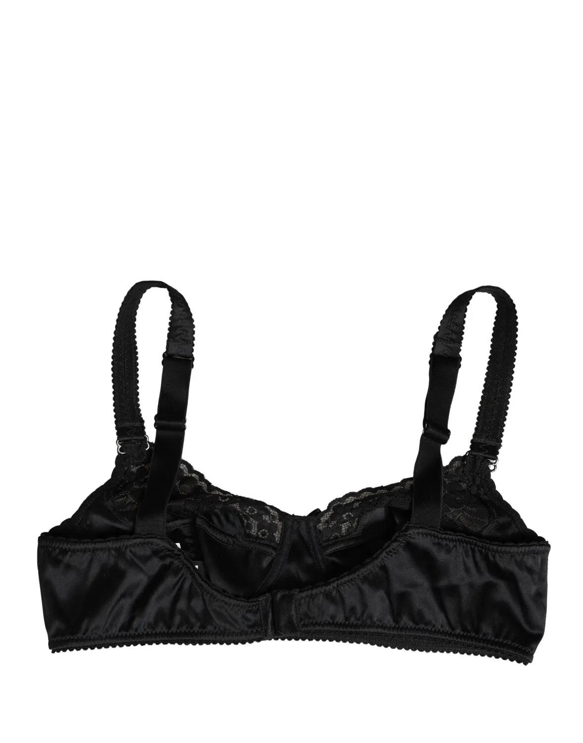 Женское бюстгальтер балконет с частичной подкладкой и косточками Dolce & Gabbana, Black — фото 2