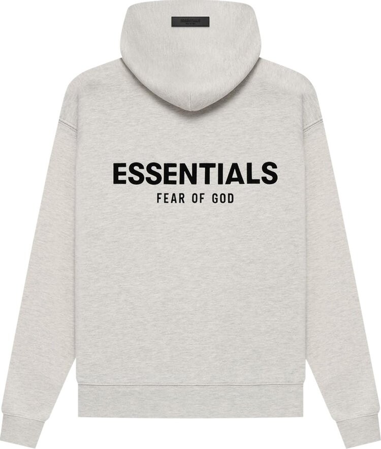 Худи Fear of God Essentials Hoodie 'Light Oatmeal', серый — фото 3