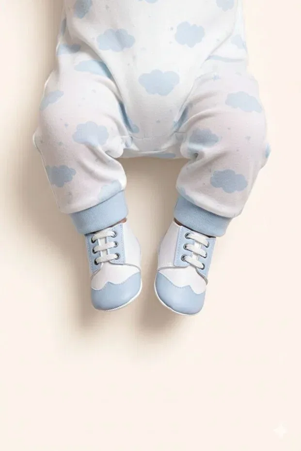 Детская обувь для первых шагов с гибкой подошвой Numix Baby Kids, Blue