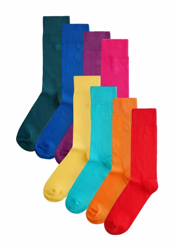 Носки дышащие Eight pack Next Bright Blue, Green, Red, красный/ярко-синий/зеленый