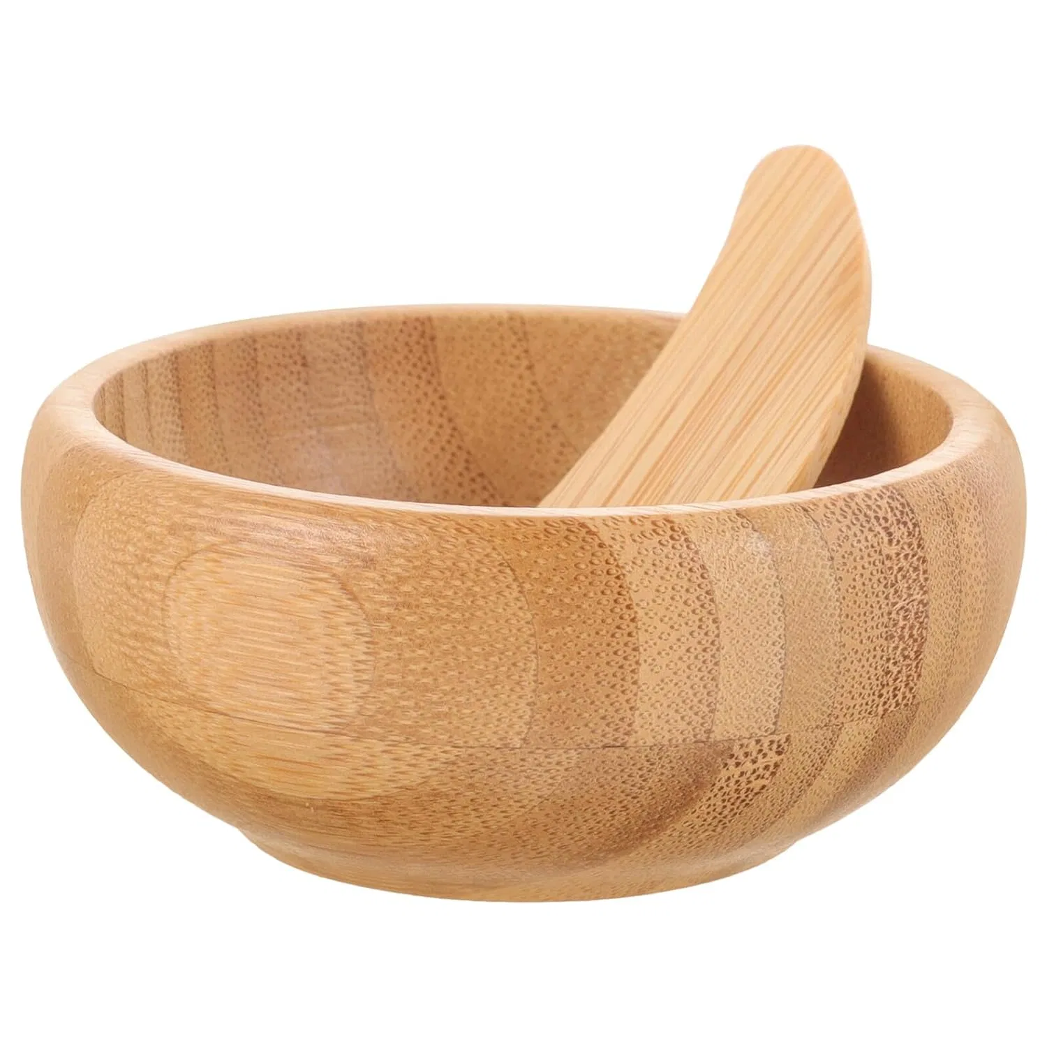 Набор для смешивания масок VILLCASE с ложкой, Bamboo, Light Brown