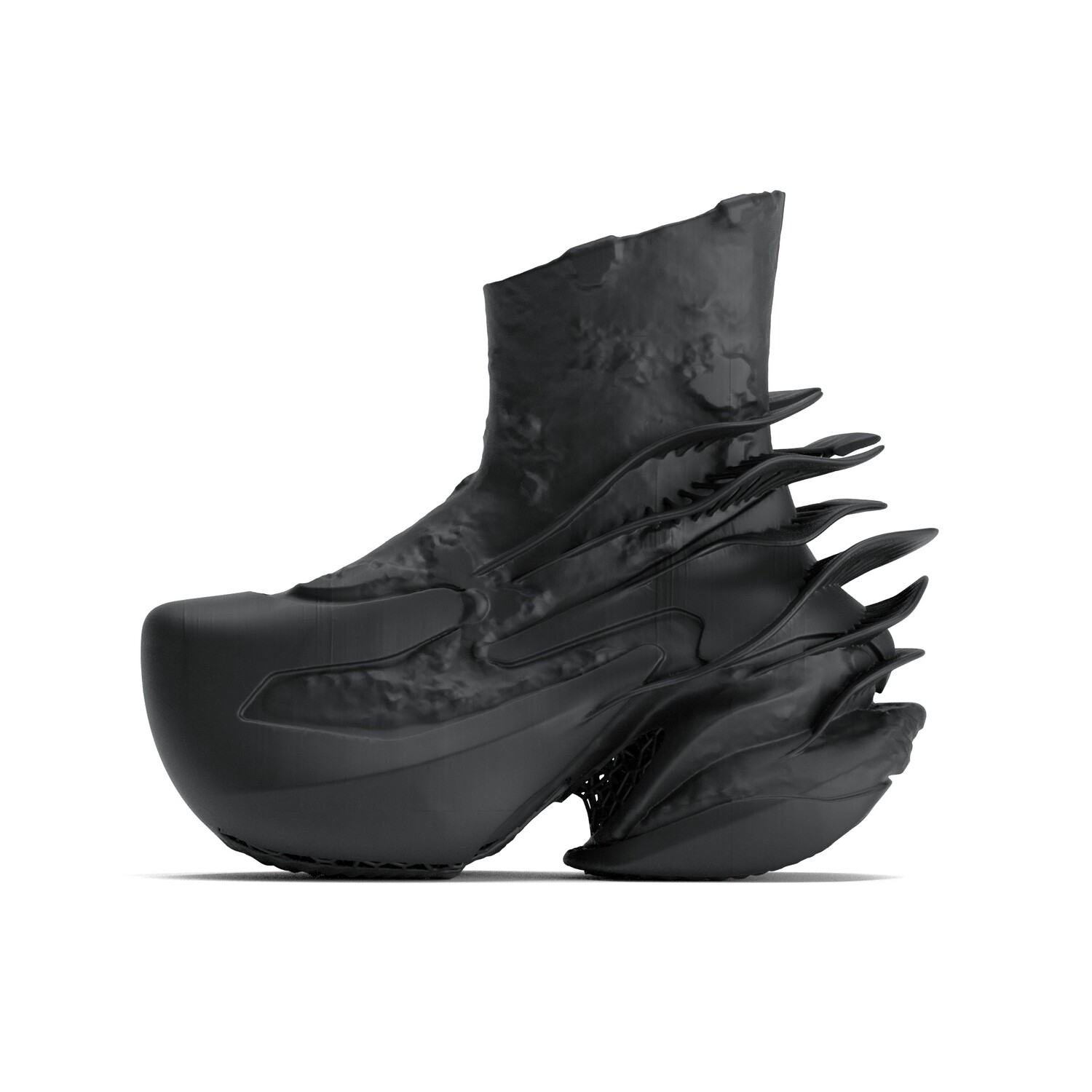 

Кроссовки SCRY Lifestyle Shoes Unisex High-top Black, черный