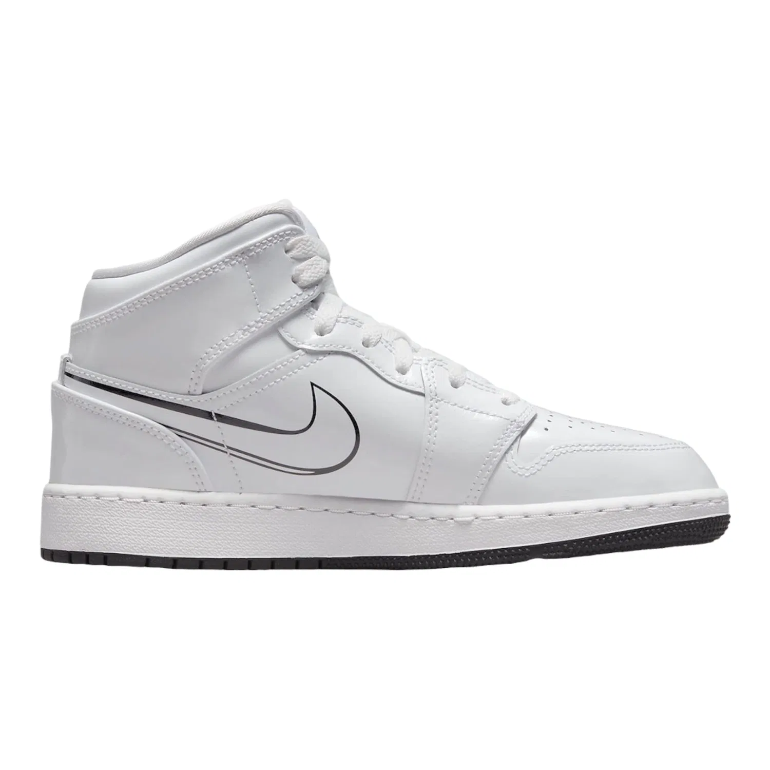 Детские кроссовки с кожаным верхом Air Jordan NIKE, White — фото 2