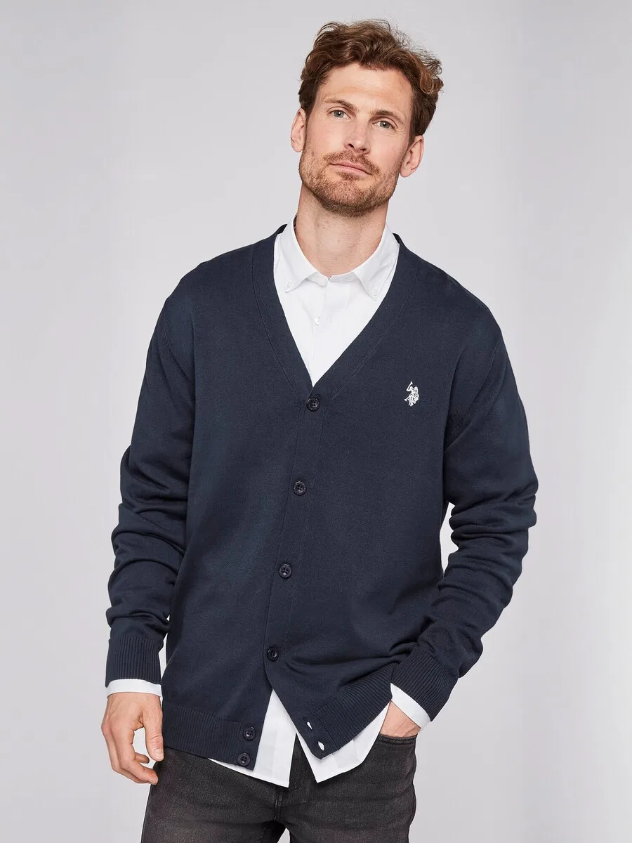 Толстовка на молнии U.S. POLO ASSN. 'UMDolovan' сапфирового цвета — фото 2