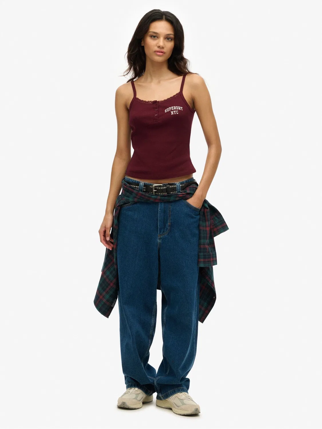 Топ на бретелях Athletic Essentials Superdry, красный — фото 3