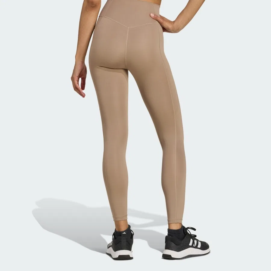 Женские леггинсы с заниженным швом спереди Optimé Essentials No Front Rise Seam adidas, Фиолетовый — фото 2