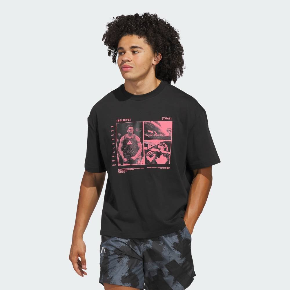 Футболка с коротким рукавом Anthony Edwards Adidas, black