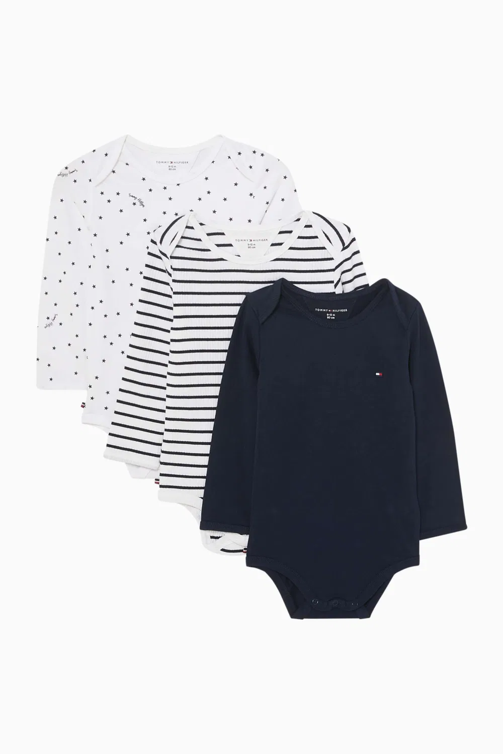 Боди-комбинезон с длинным рукавом комплект из 3 Tommy Hilfiger, синий