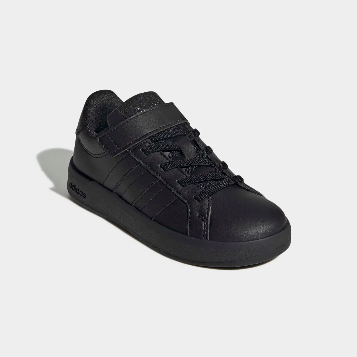 Детские спортивные кроссовки с эластичными шнурками Grand Court 3.0 Adidas, Core Black