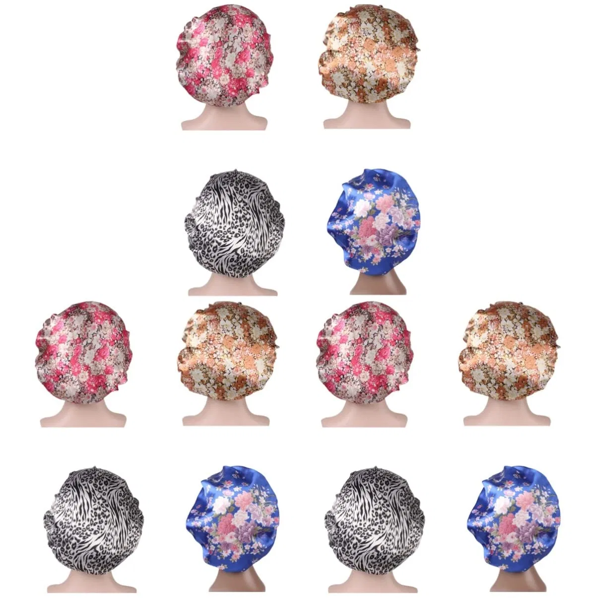 Шапочка для душа FRCOLOR, 12 шт, бежевый, розовый, синий, белый, черный