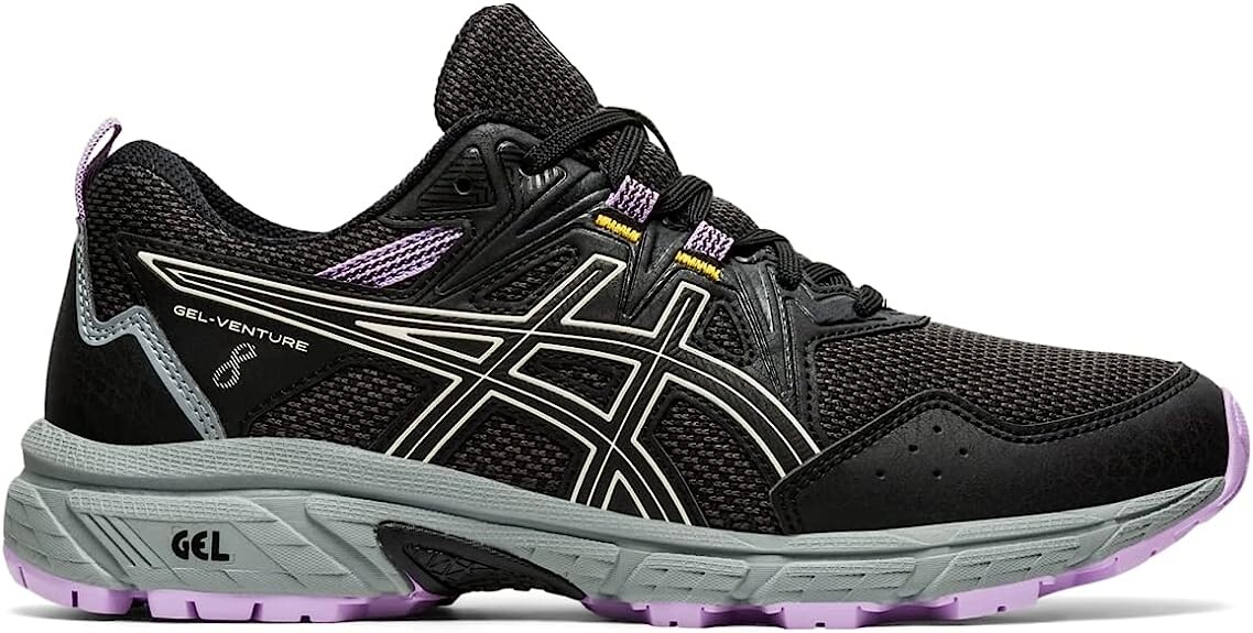 

Женские беговые кроссовки ASICS Gel-Venture 8, черный/слоновая кость