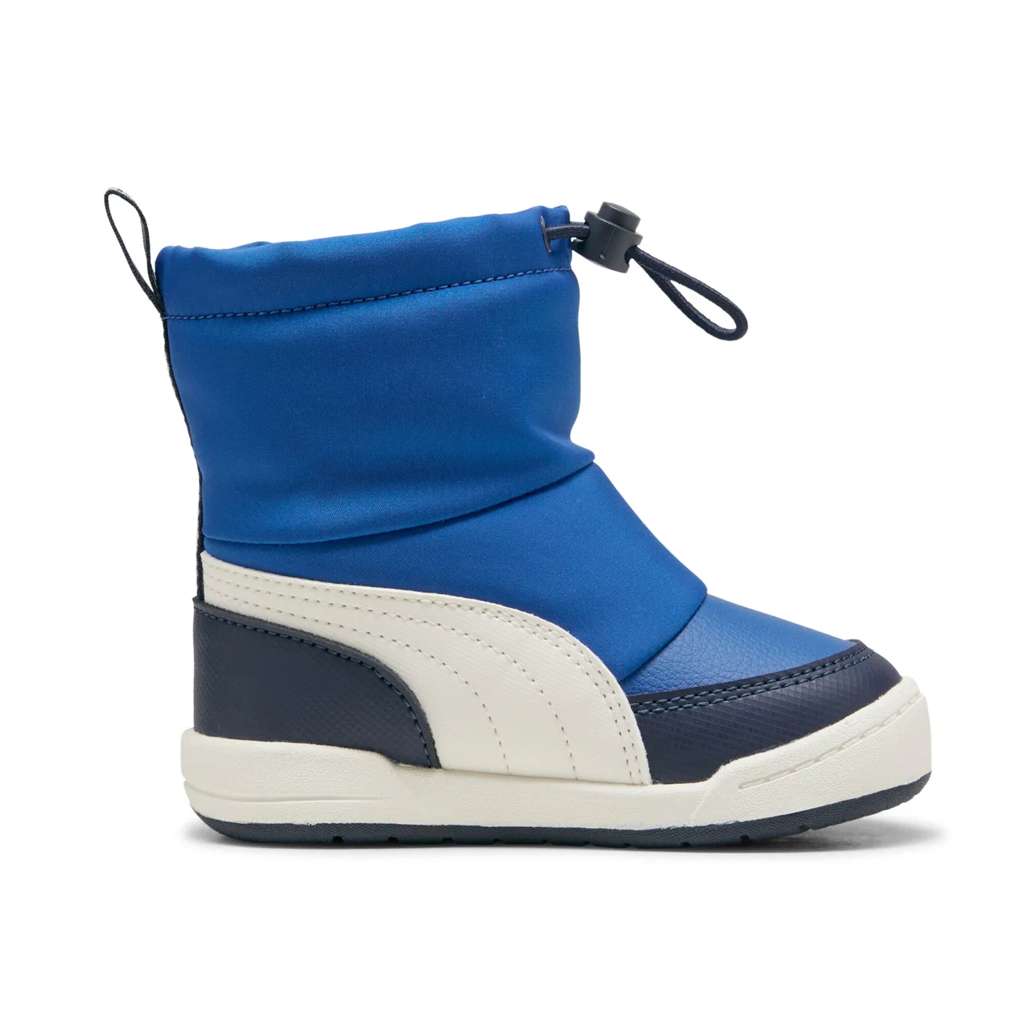 Детские зимние ботинки с защитой лодыжки PUMA, Clyde Royal/Warm White/New Navy — фото 3