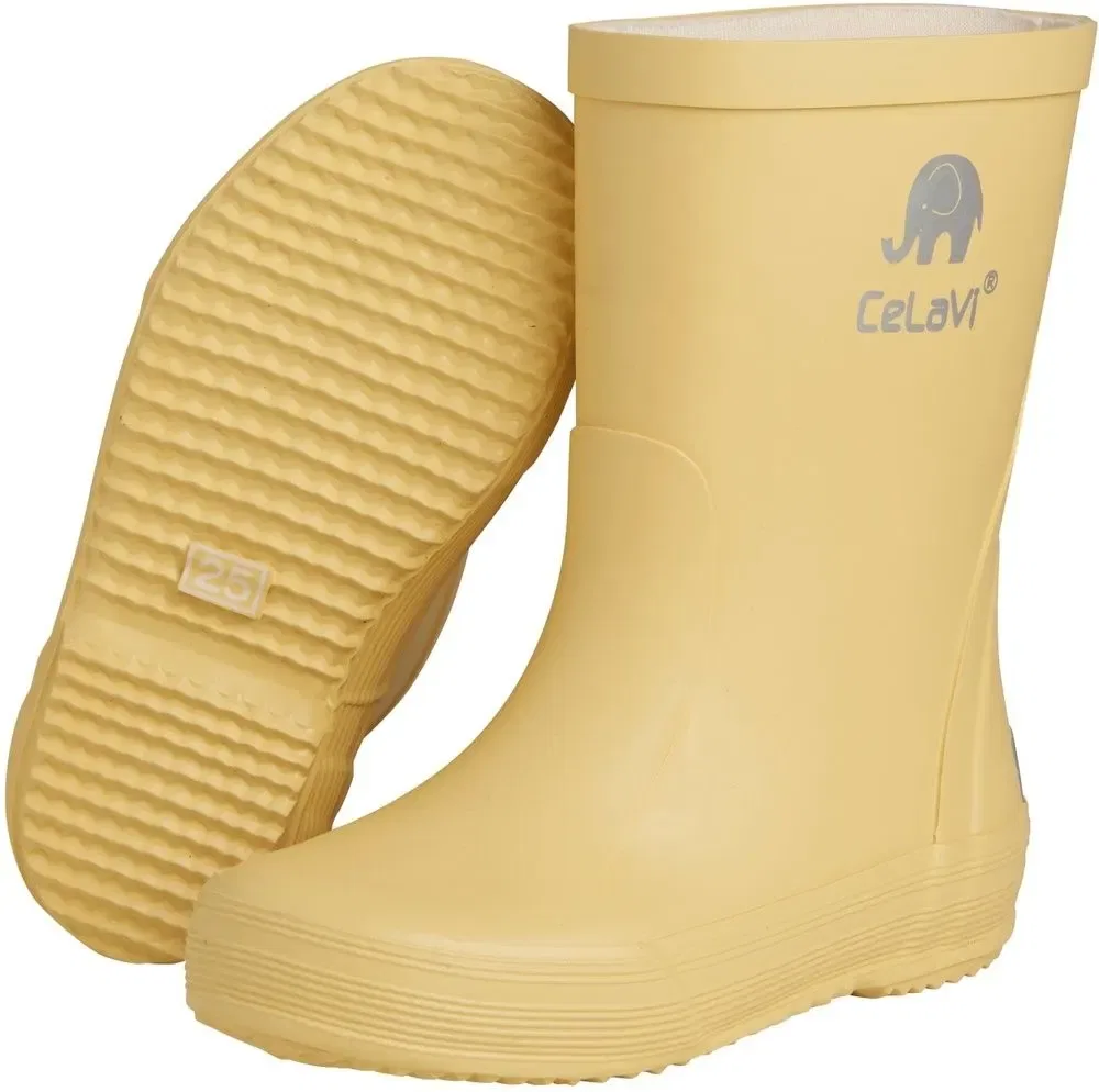 Резиновые сапоги детские Basic wellies-solid Celavi, желтый — фото 3