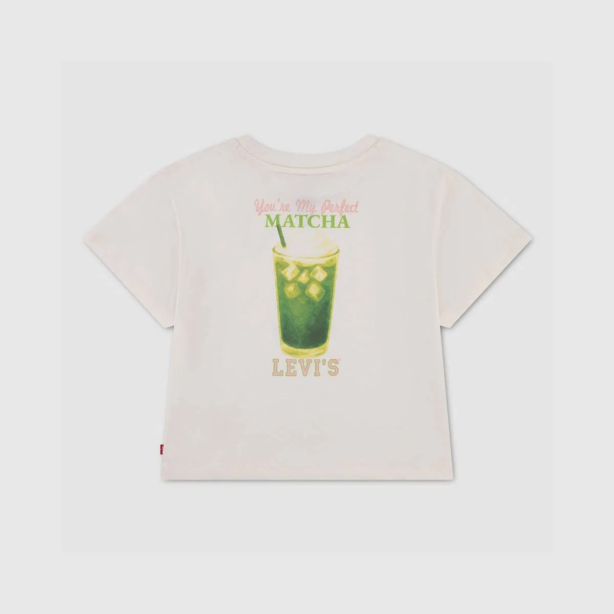 Футболка оверсайз «Матча» для девочек 4-6 лет Levi's, Egret - White — фото 2