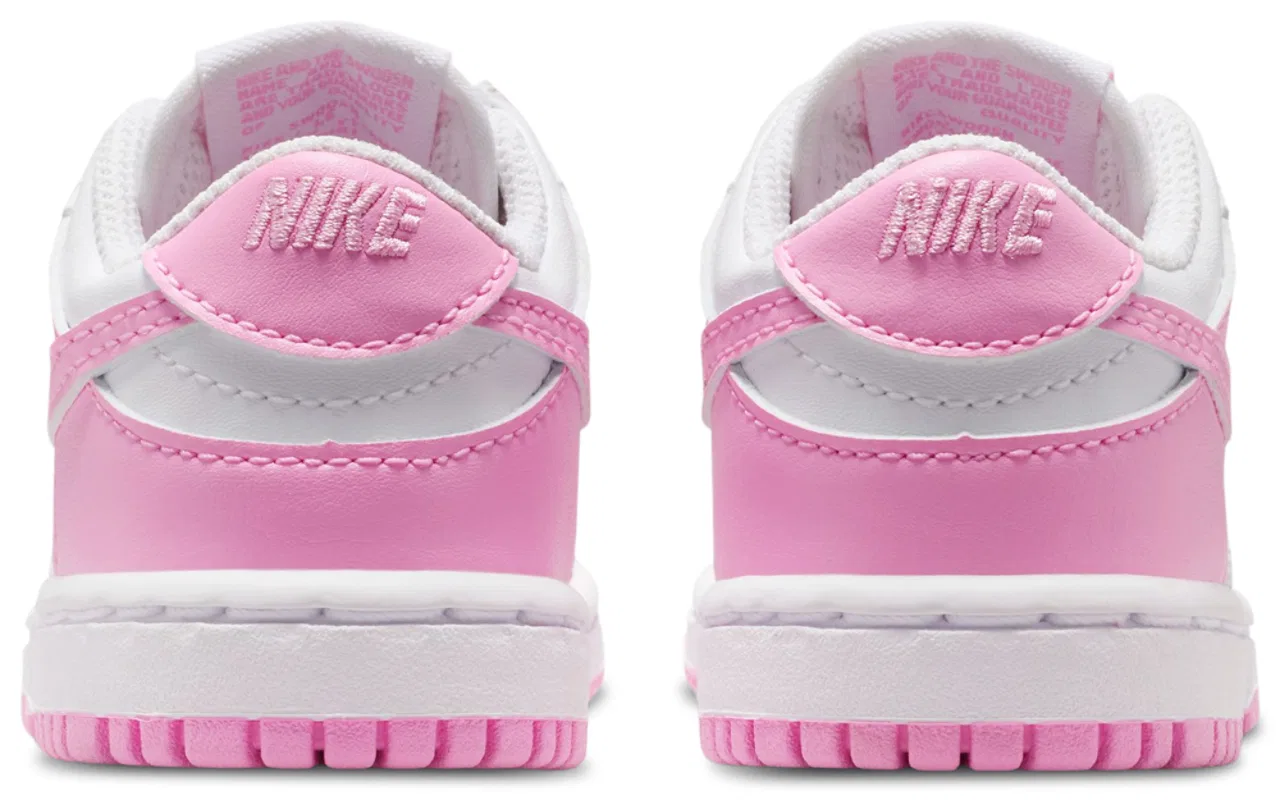 Кроссовки для девочек Dunk Low N Nike, цвет Pink Rise/White — фото 3