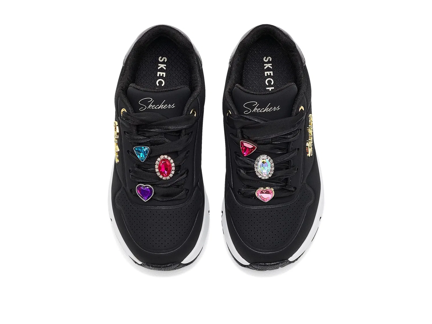 Кроссовки Uno Gen1-Bejeweled Pop 310923L (для маленьких и больших детей) Skechers Kids, Black — фото 3