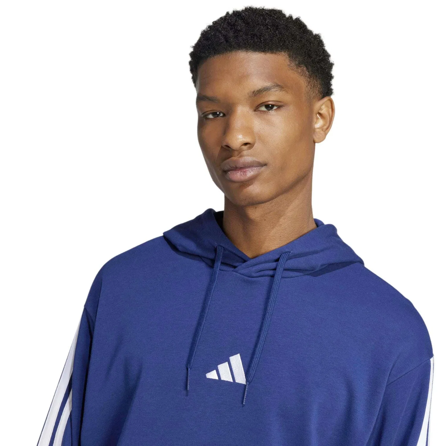 Мужской свитшот с капюшоном Adidas Sport M 3S Ft Hd, Blau — фото 4
