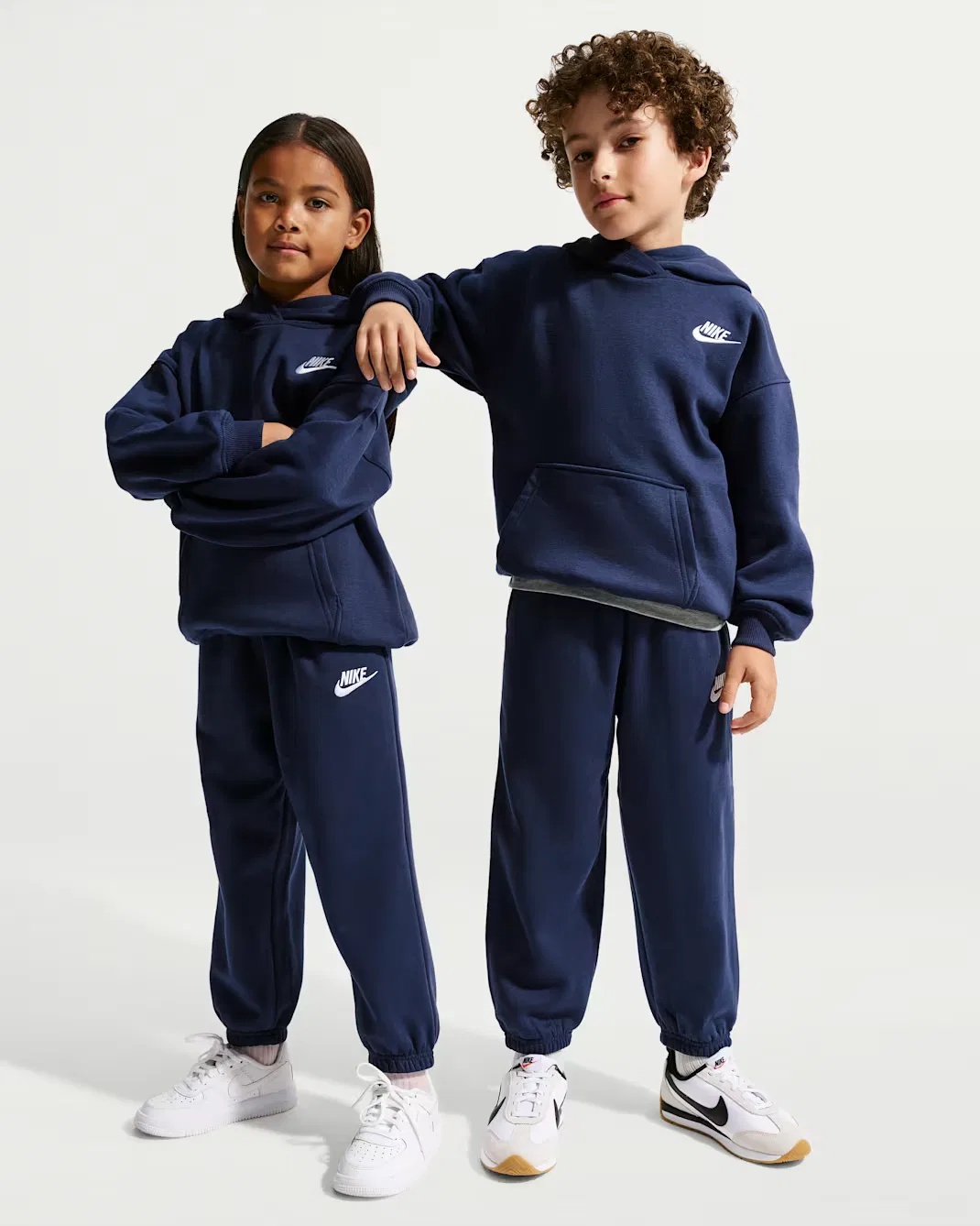 Большой детский комплект из 2 предметов Nike Club Fleece, Midnight Navy