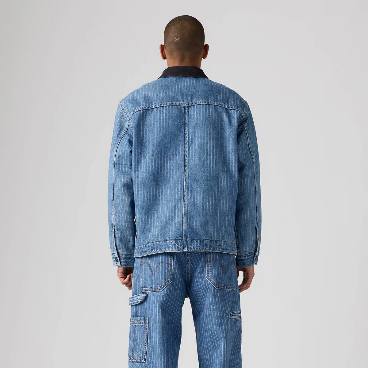 Джинсовая куртка-тракер Munroe Levi's, Kite Express - Medium Wash — фото 4