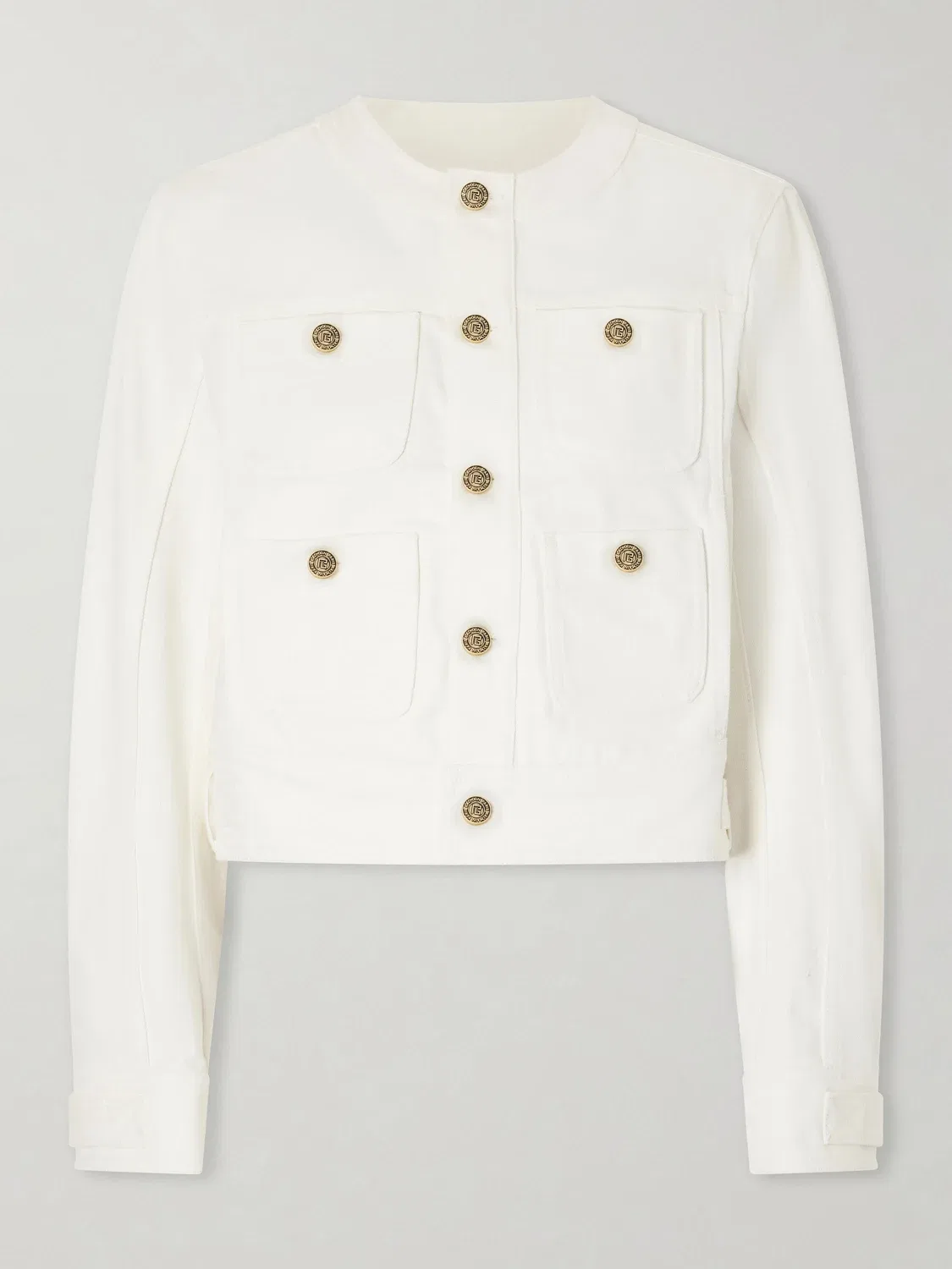 Джинсовая куртка BALMAIN, белый