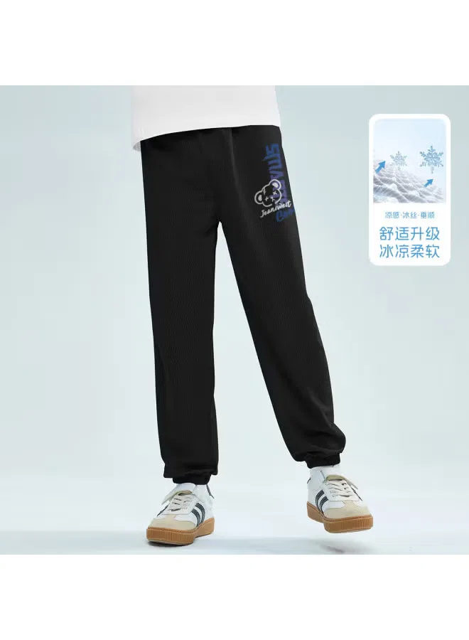 Jeanswest Штаны детские свободные с манжетами, черный — фото 2