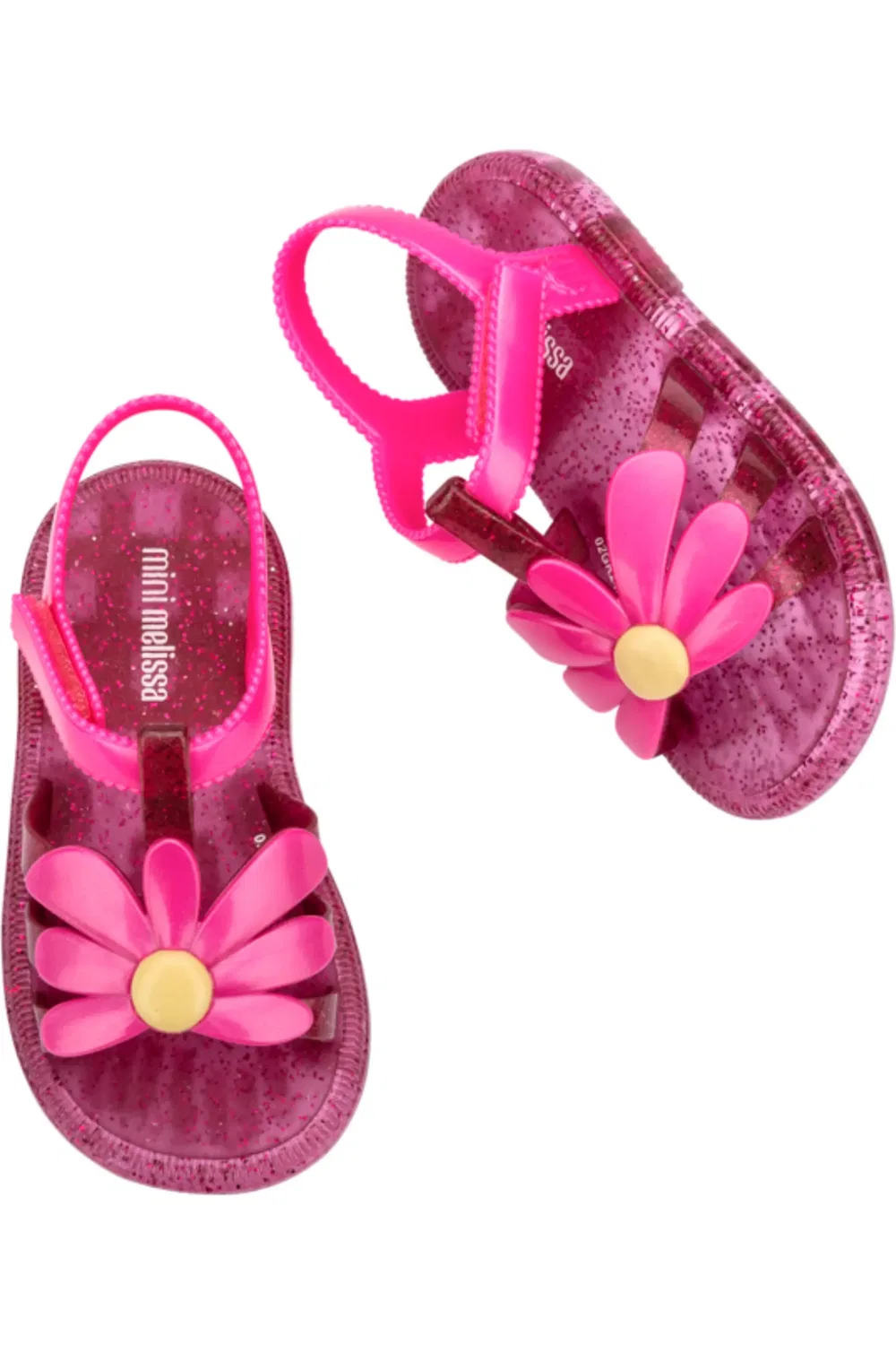 Сандалии детские с цветочным декором Hip Bloomy Mini Melissa, розовый — фото 3