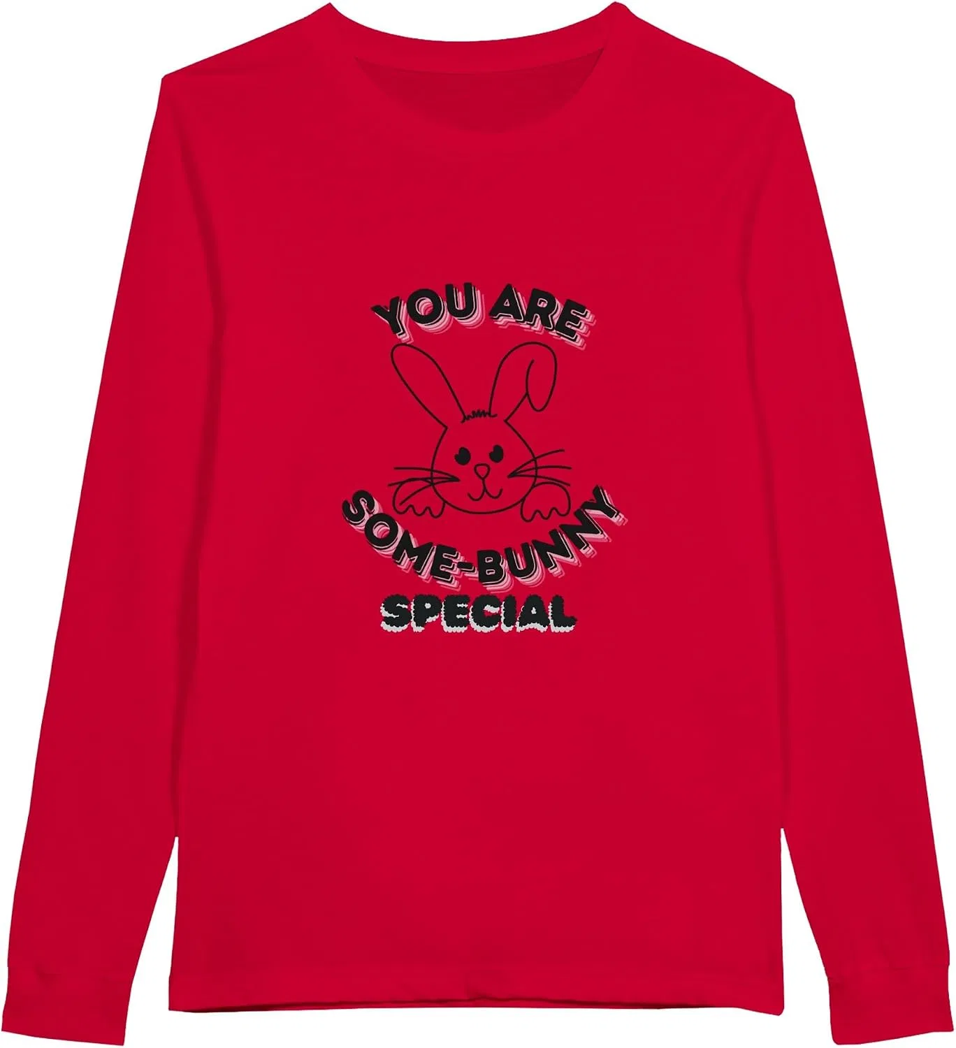 Женская футболка с длинным рукавом Premium Unisex, Red