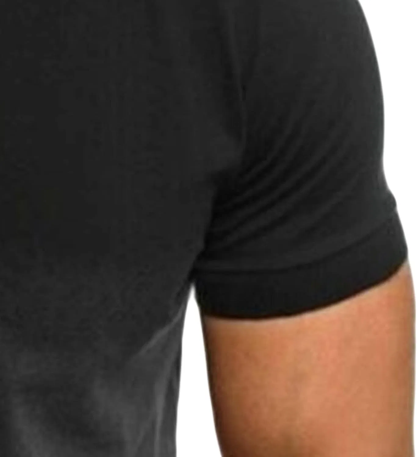 Мужская облегающая футболка с градиентом Gradual Henley Shirt, Black — фото 4