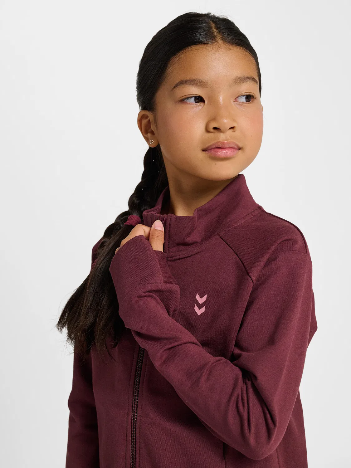 Детская куртка с молнией Hmljr Soft Hummel, Red — фото 4