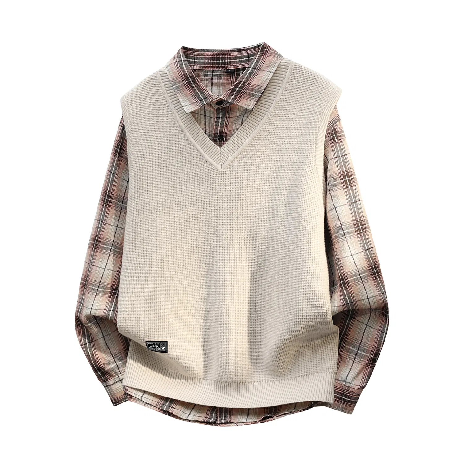 Детский джемпер с лацканом Jeep Leisure Collection, Beige Apricot