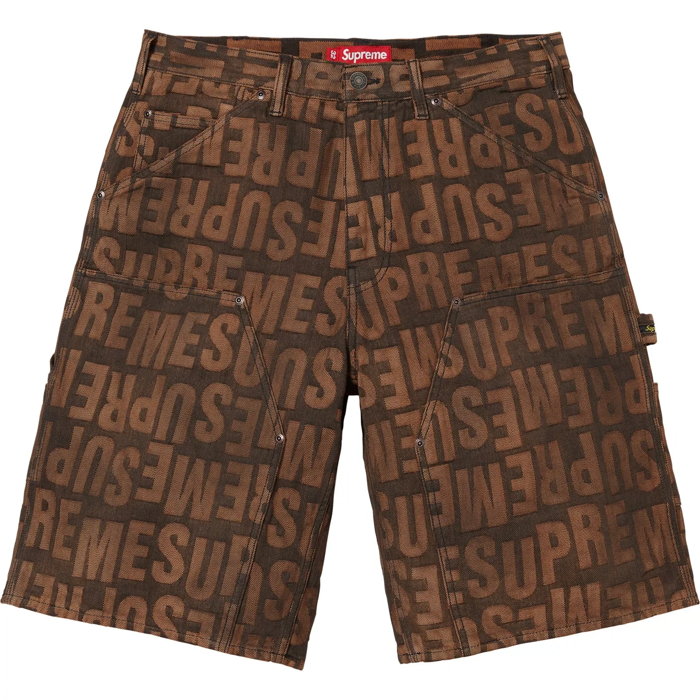 Джинсовые шорты с принтом Repeat Jacquard Supreme