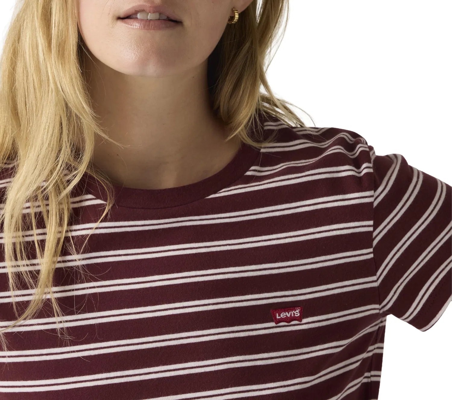 Женская футболка The Perfect Tee Levi's, Trudy Stripe Chocola — фото 4